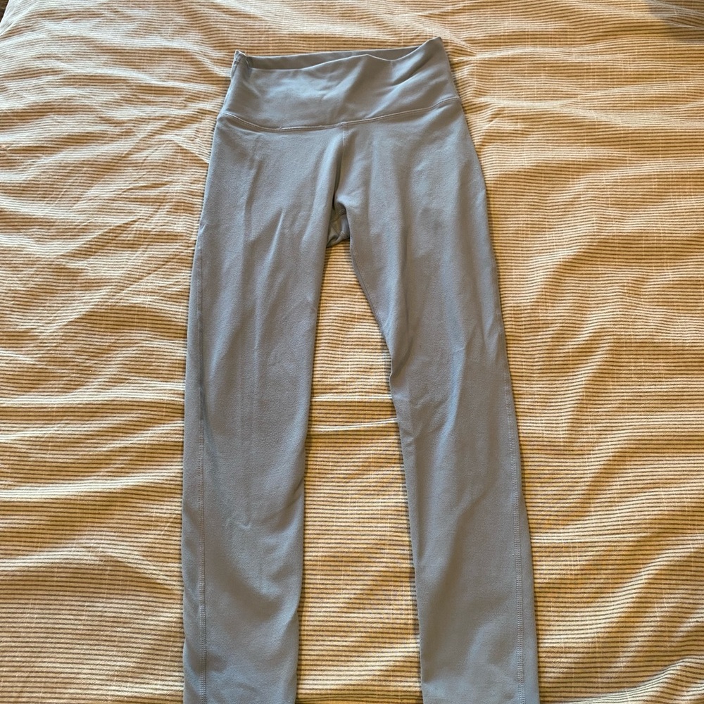 High waisted ankle length baby blue Fabletics leggings!